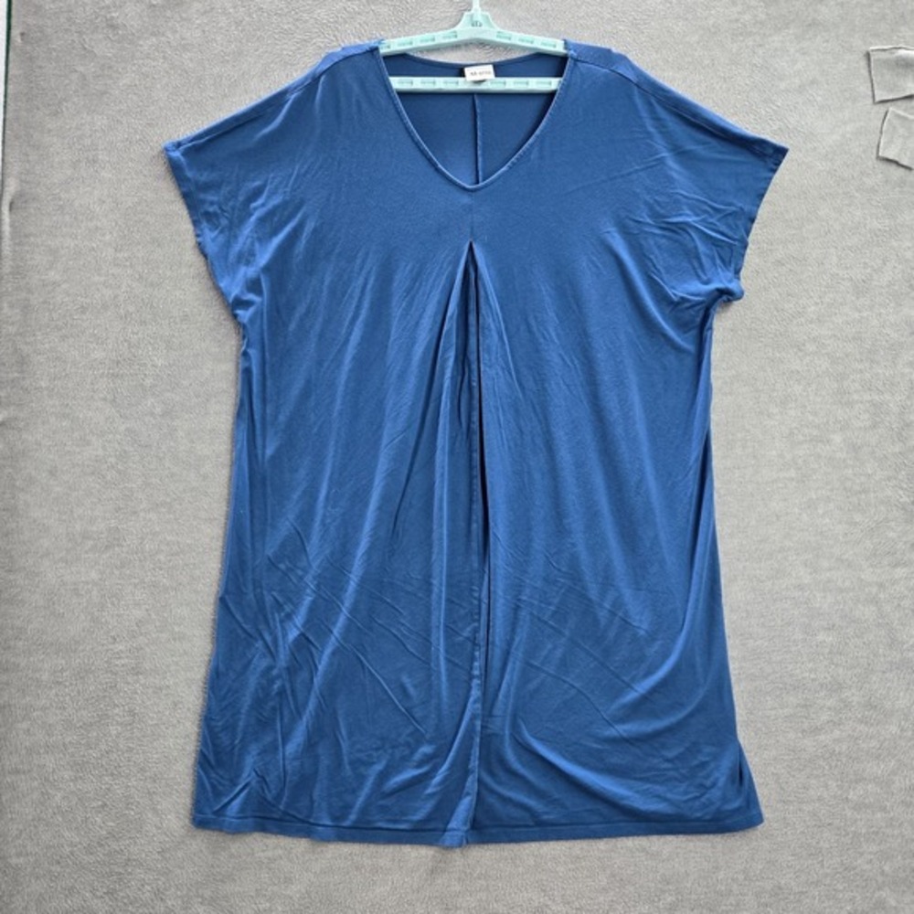 J. Jill Women‎ Dress 2X Blue V-Neck Pullover Tunic Shirt